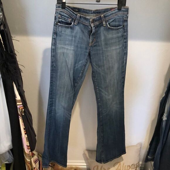 Citizens of humanity denim flare leg jeans sz 29 - Picture 1 of 4